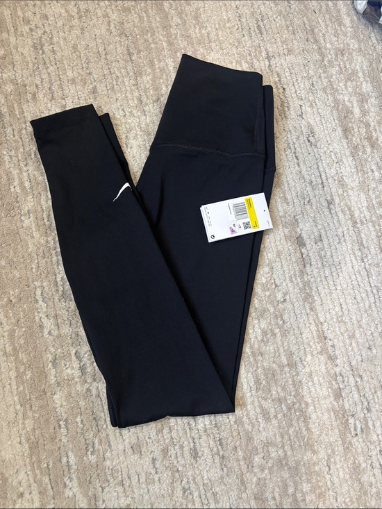 Nike Pants - Nike Black Leggings with White Swoosh